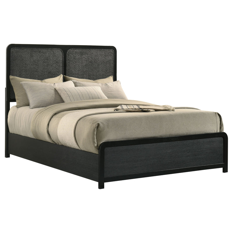 Cavelle 51-inch Upholstered Panel Bed Black