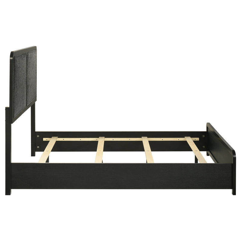 Cavelle 51-inch Upholstered Panel Bed Black