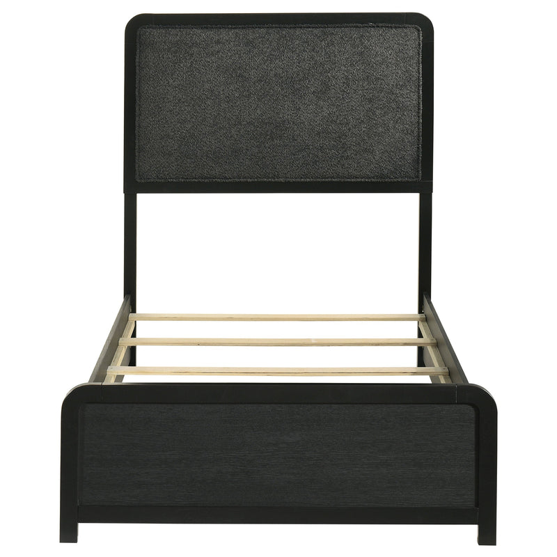 Cavelle 51-inch Upholstered Panel Bed Black