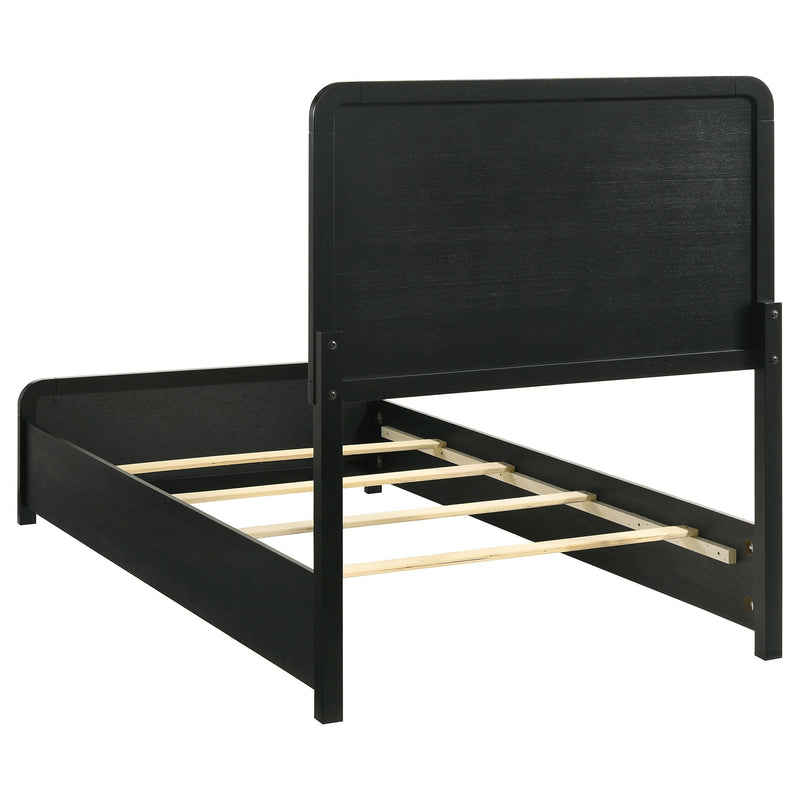 Cavelle 51-inch Upholstered Panel Bed Black