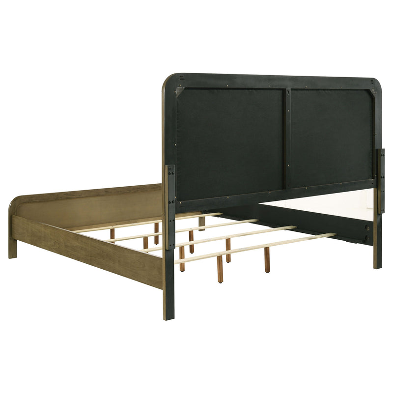Amsbury 59-inch Upholstered Bed Nutmeg