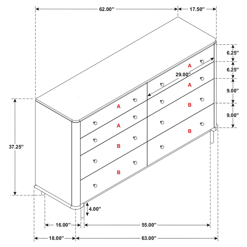 Arini 8-drawer Dresser