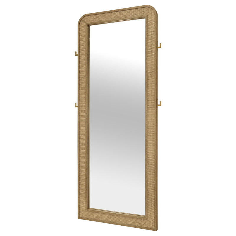 Arini Cane Weave Full Length Standing Floor Mirror