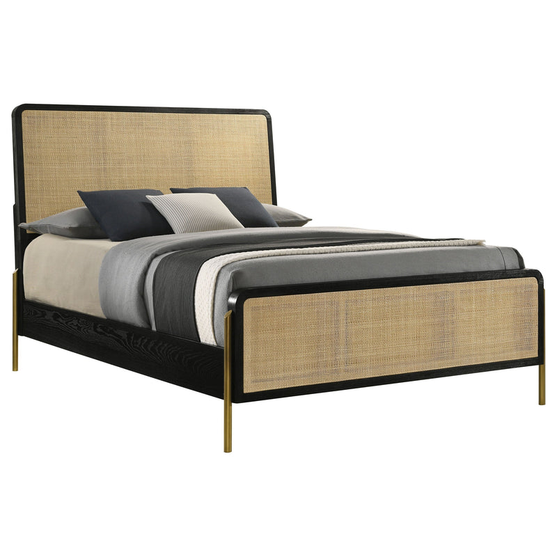 Arini Rattan Panel Bed