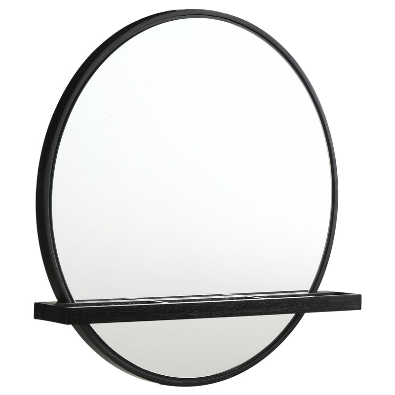 Arini Round Vanity Wall Mirror with Shelf