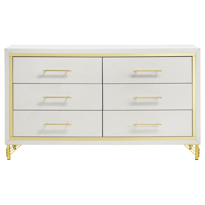 Lucia Bedroom Set Beige and White