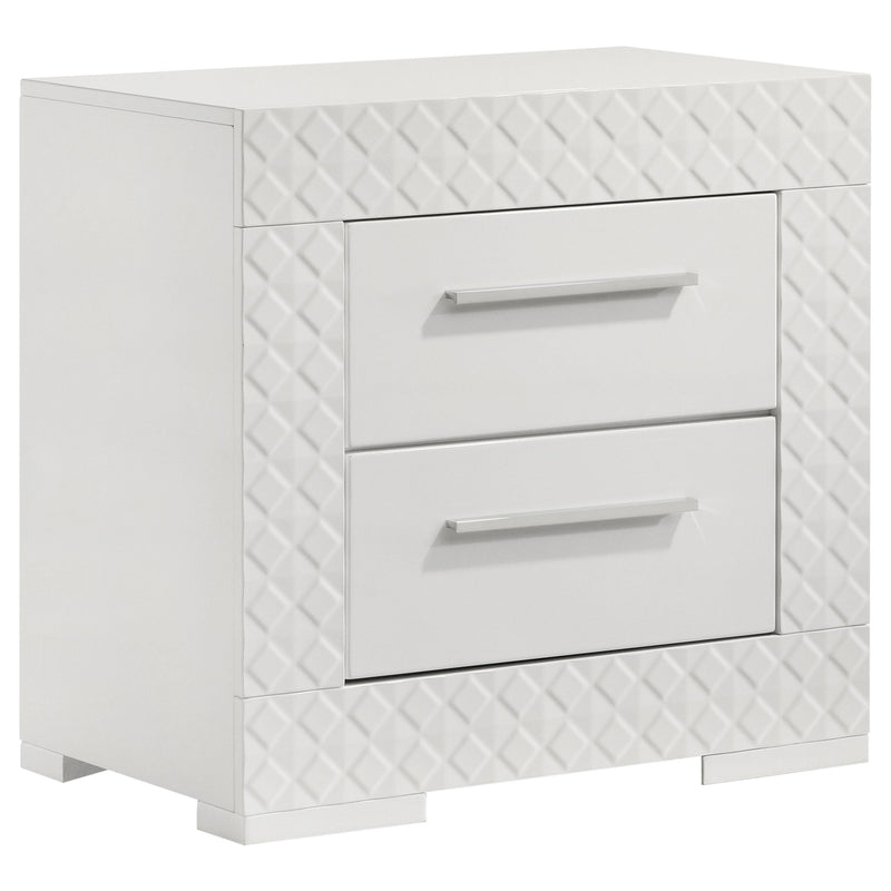 Ives Bedroom Set White High Gloss