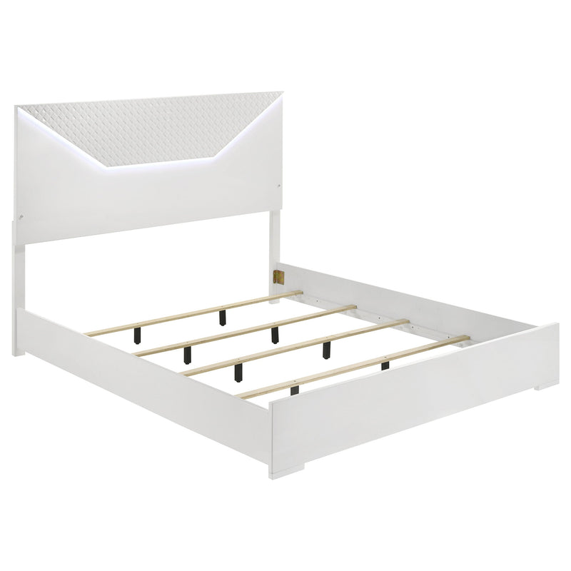 Ives Bedroom Set White High Gloss