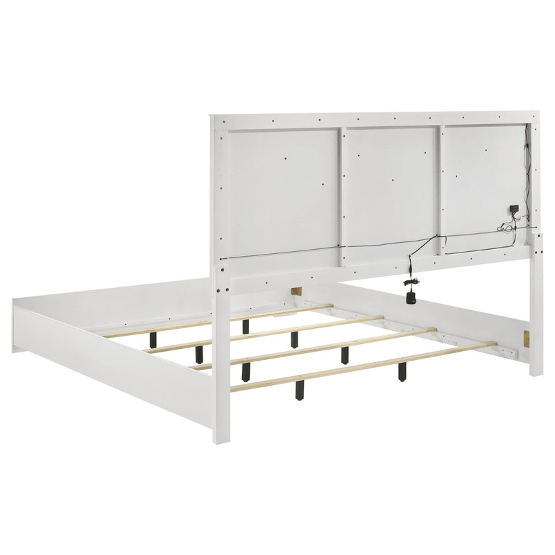 Ives Bedroom Set White High Gloss