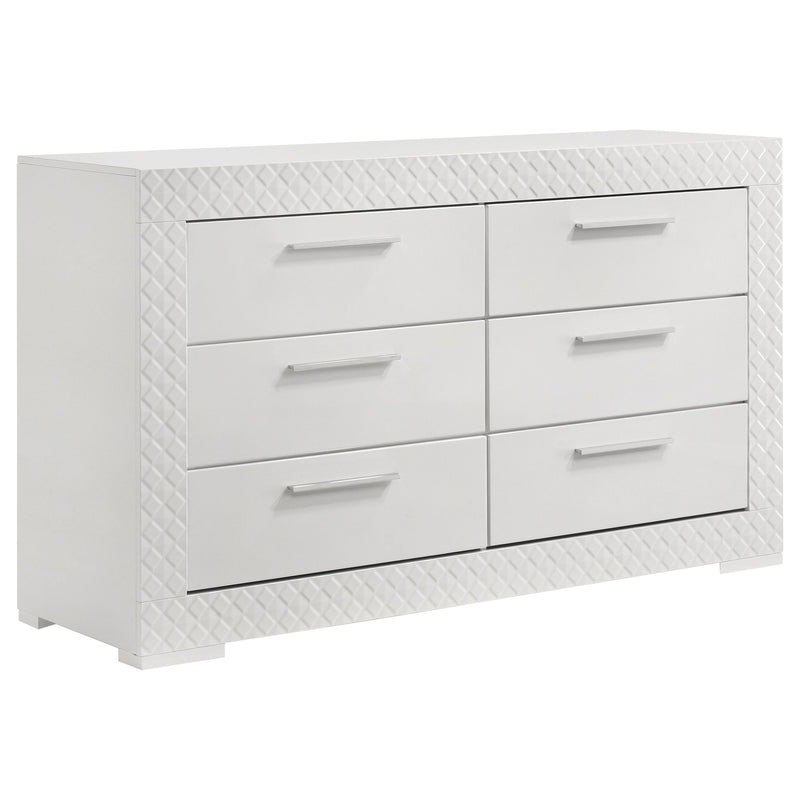 Ives Bedroom Set White High Gloss