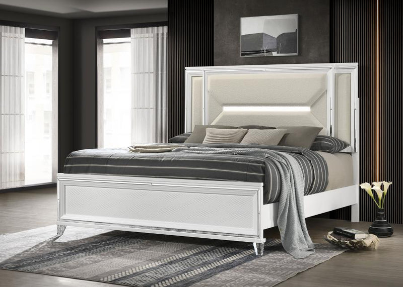 Marmore 64-inch Panel Bed LED Headboard