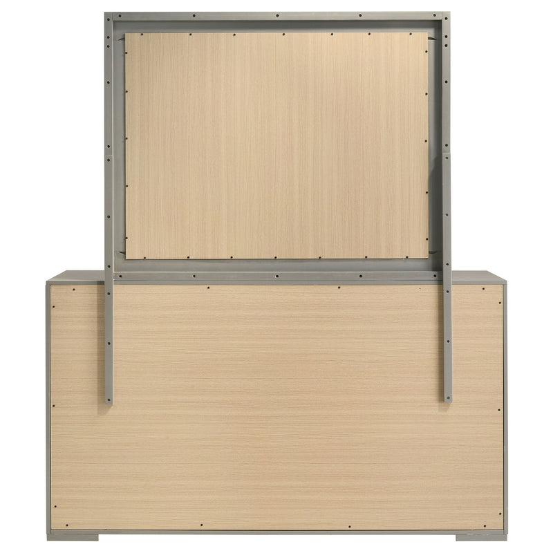 Ives 6-drawer Dresser and Mirror High Gloss