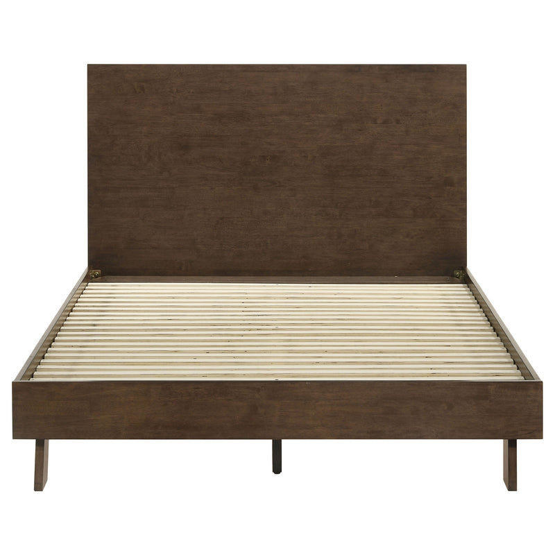 Glenwood 48-inch Platform Panel Bed Warm Brown