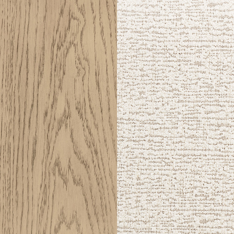 Kailani 52-inch Wingback Bed Beige Oak