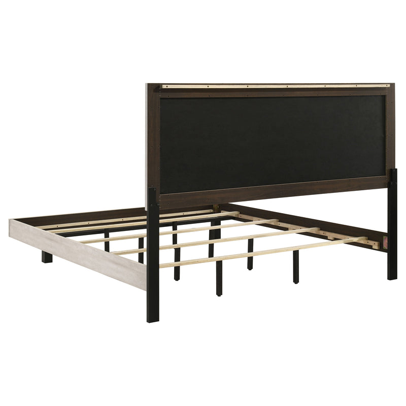 Trenton 54-inch Wood Panel Bed Rustic Cream