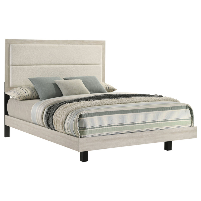 Trenton 54-inch Wood Panel Bed Rustic Cream