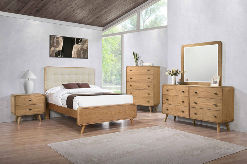 Robyn Bedroom Set Dark Walnut