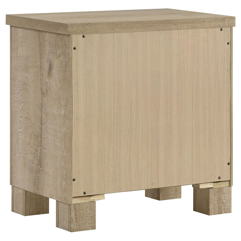 Oakglen 2-drawer Nightstand Bedside Table Weathered Oak