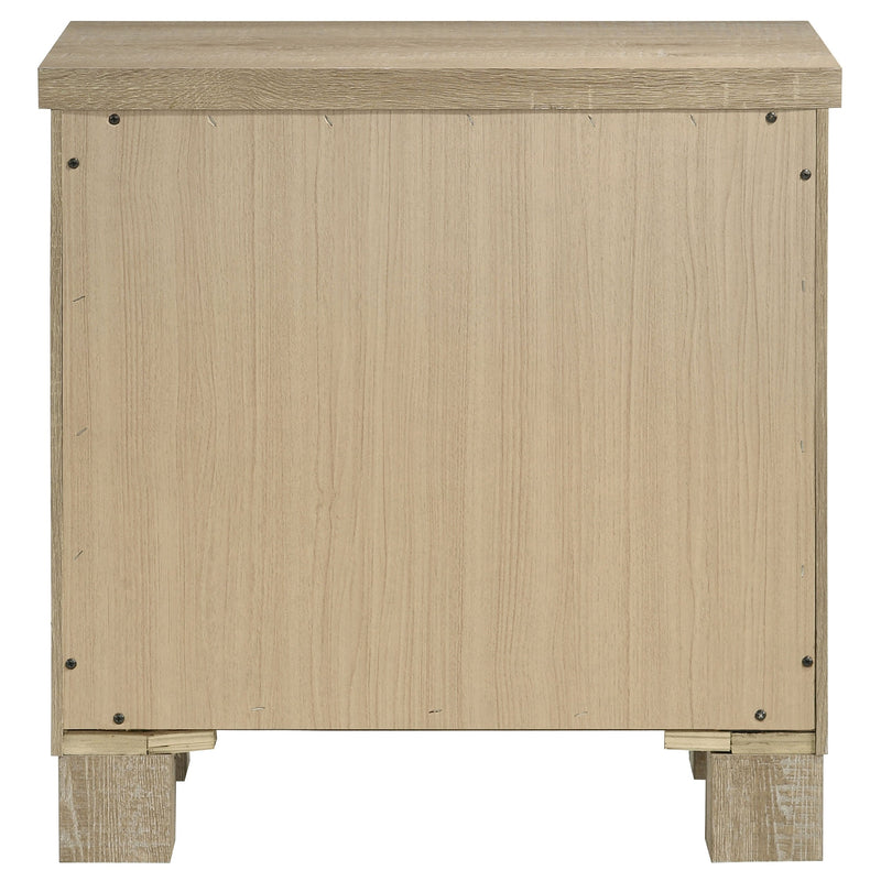 Oakglen 2-drawer Nightstand Bedside Table Weathered Oak