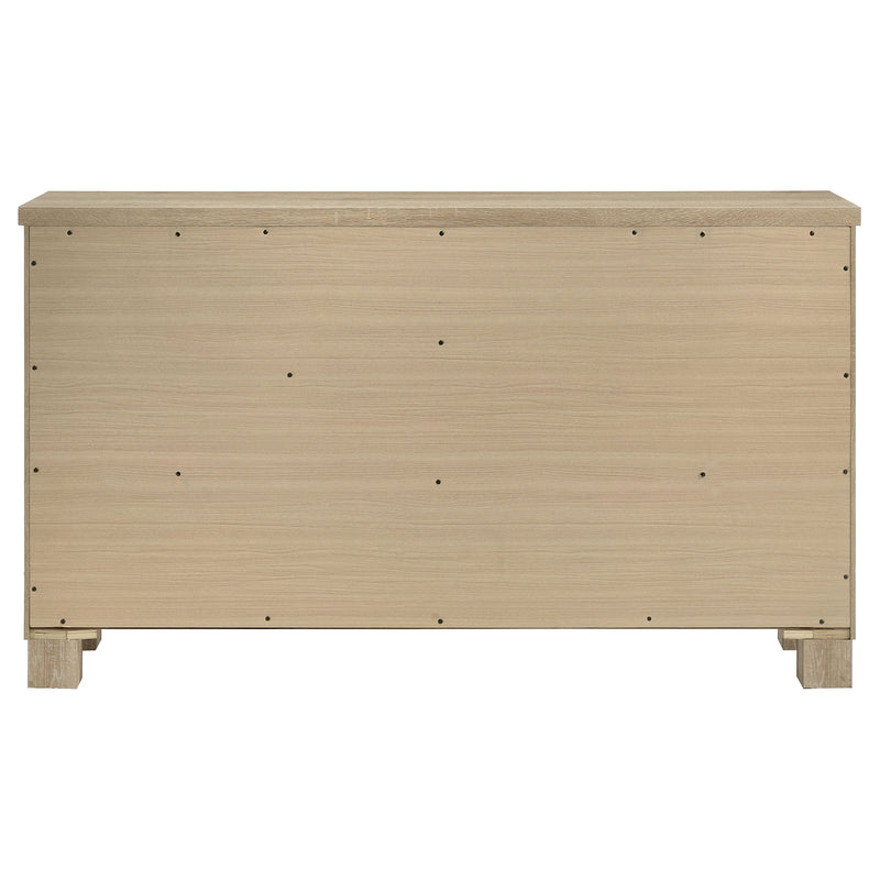 Oakglen 6-drawer Bedroom Dresser Weathered Oak