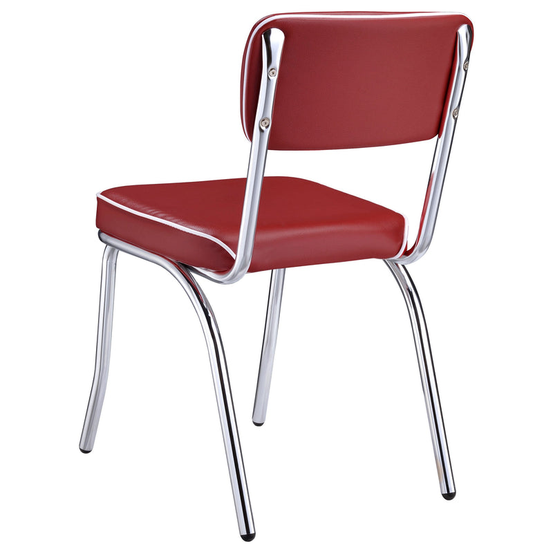 Retro Upholstered Dining Side Chair (Set of 2)