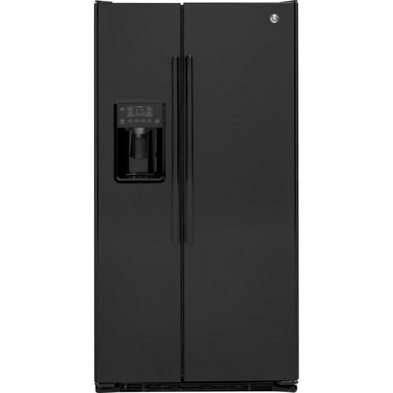36-inch, 21.9 cu. ft. Counter-Depth Side-by-Side Refrigerator with Ice and Water (GZS22DGJBB)