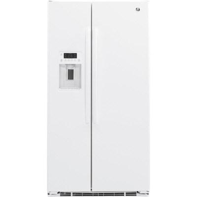 36-inch, 21.9 cu. ft. Counter-Depth Side-by-Side Refrigerator with Ice and Water (GZS22DGJBB)