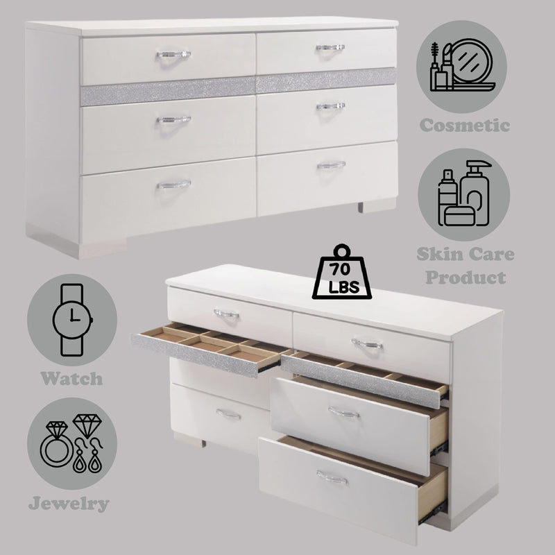 Naima II Dresser & Mirror