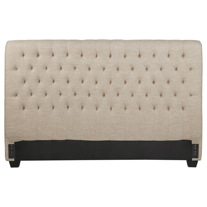 Chloe Upholstered Panel Headboard Oatmeal