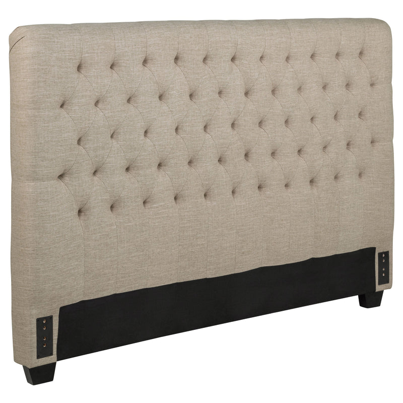 Chloe Upholstered Panel Headboard Oatmeal