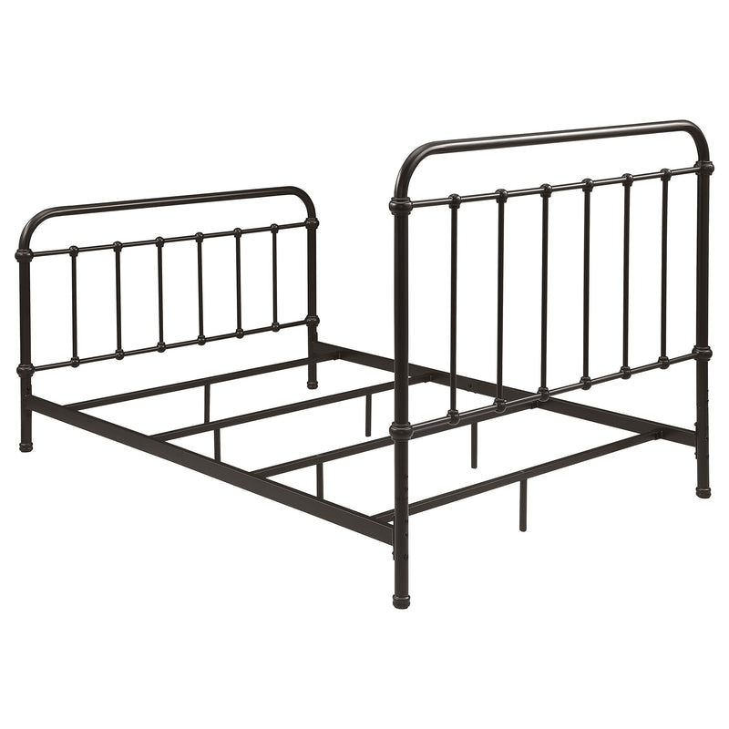 Livingston Metal Open Frame Bed Dark Bronze