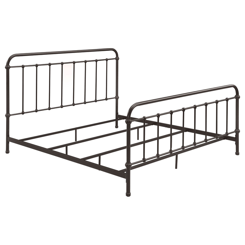 Livingston Metal Open Frame Bed Dark Bronze