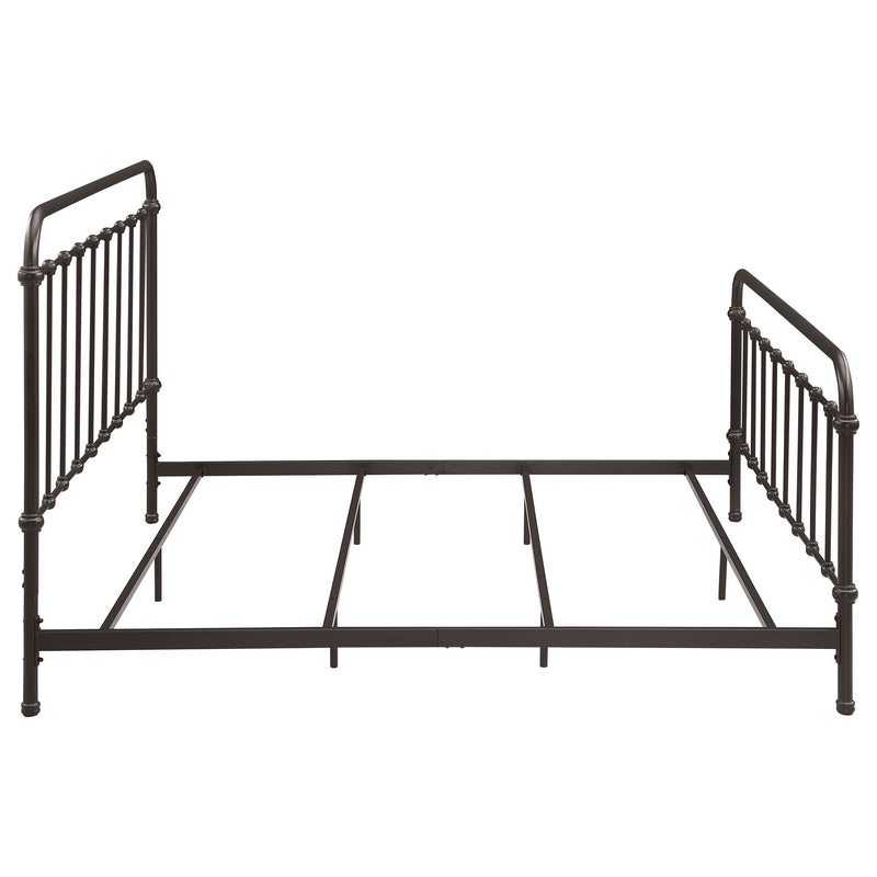 Livingston Metal Open Frame Bed Dark Bronze