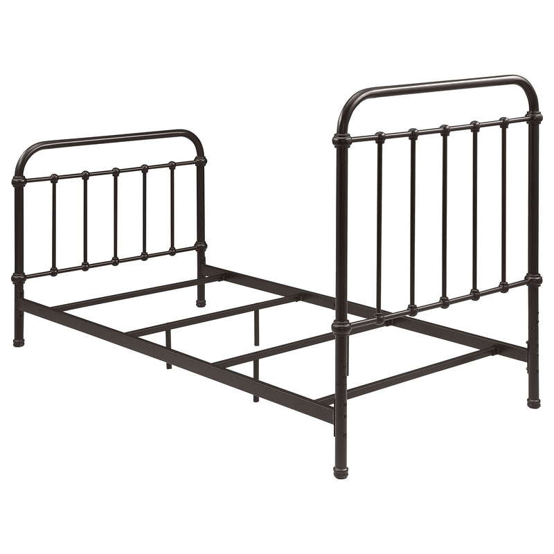 Livingston Metal Open Frame Bed Dark Bronze