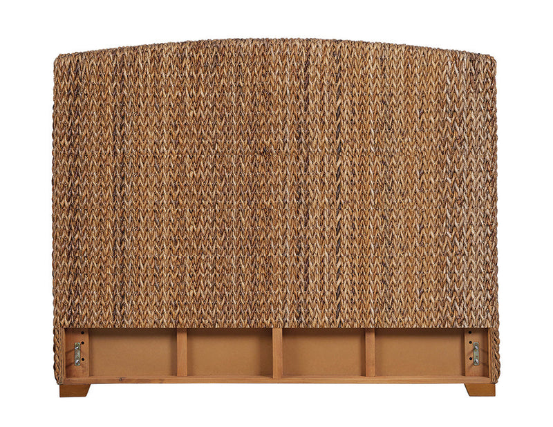 Laughton Woven Banana Leaf Panel Headboard Amber