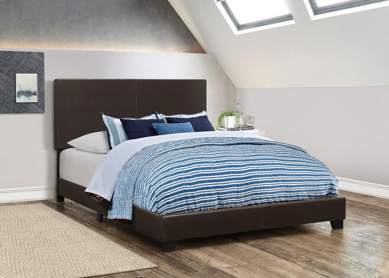 Dorian Faux Leather Upholstered Panel Bed
