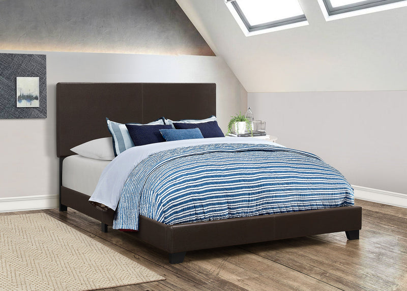 Dorian Faux Leather Upholstered Panel Bed