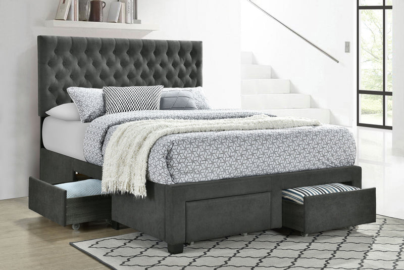 Soledad Upholstered Storage Panel Bed