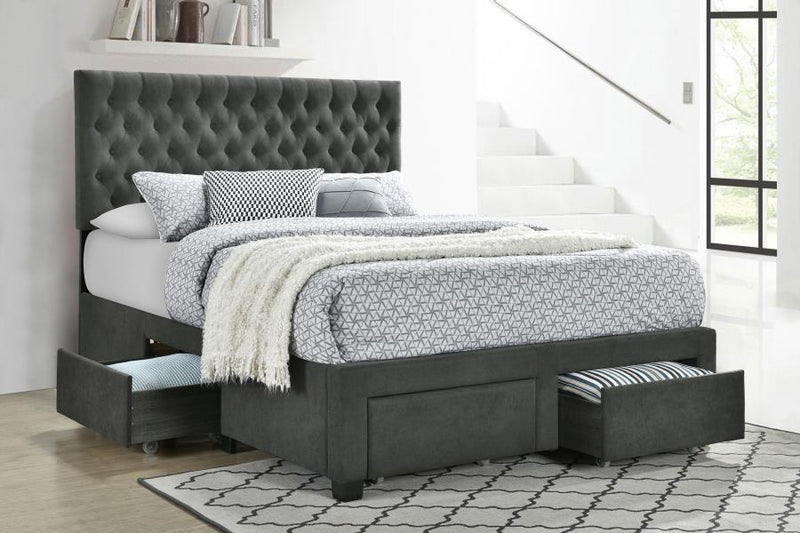 Soledad Upholstered Storage Panel Bed
