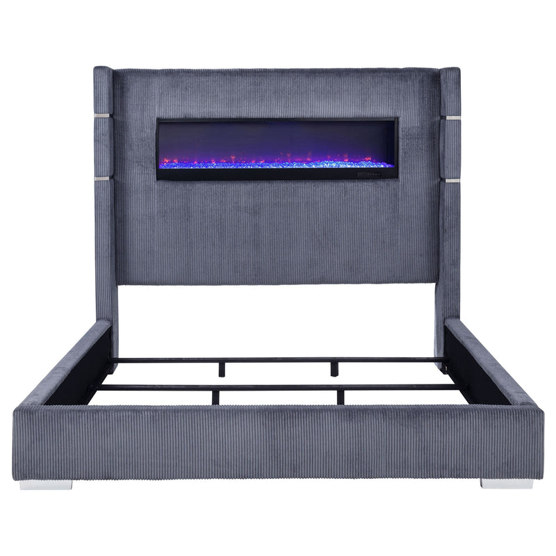 Tisdall Upholstered Flame Visualizer Bed