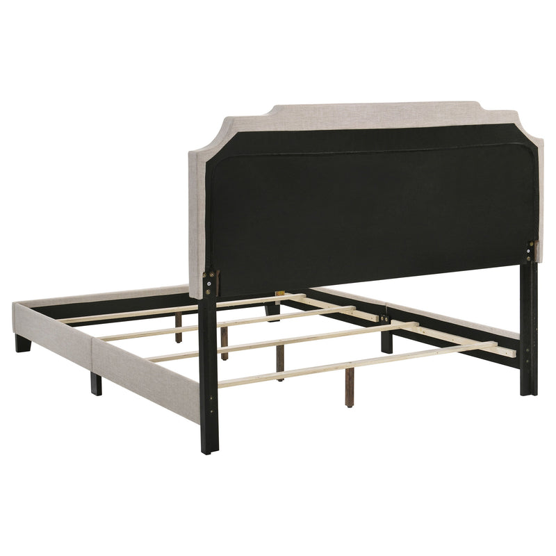 Tamarac Upholstered Panel Bed Beige