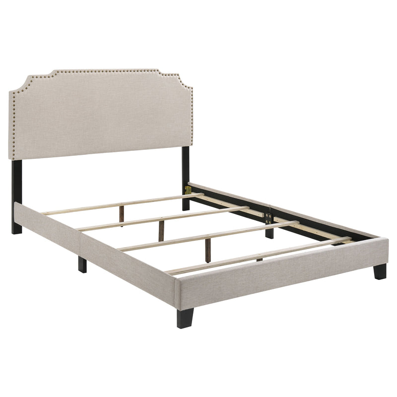 Tamarac Upholstered Panel Bed Beige
