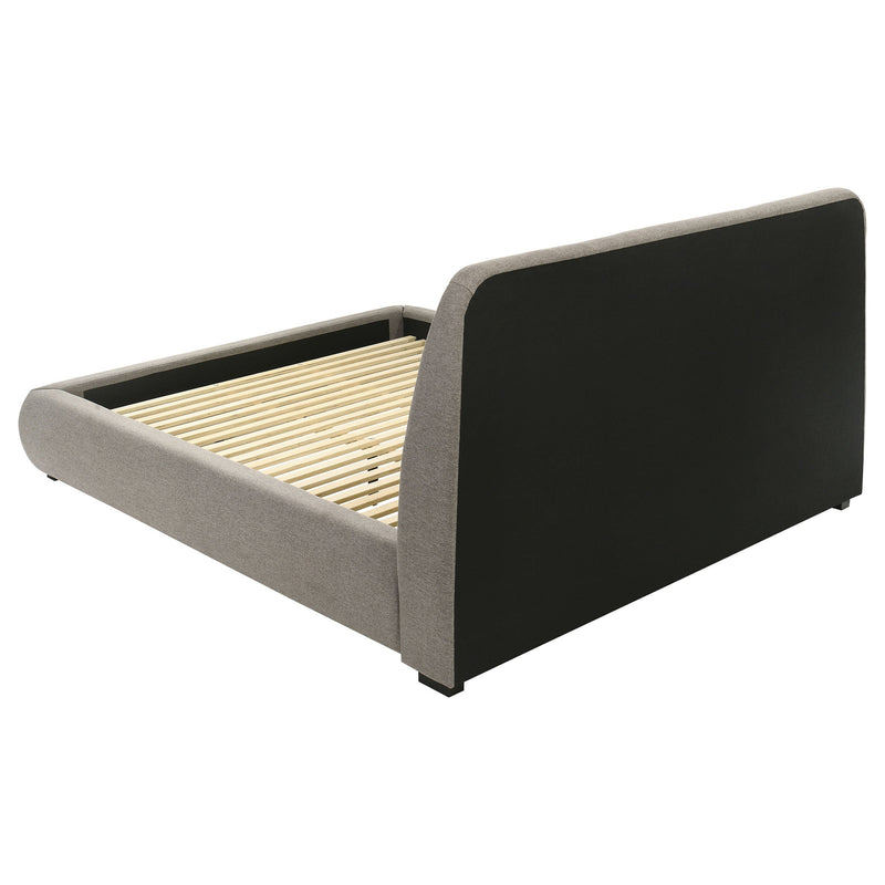 Mokena 46-inch Upholstered Platform Bed