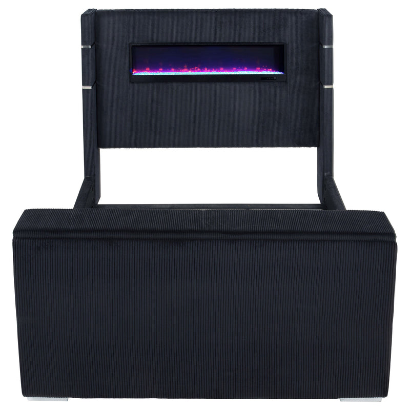 Tisdall Flame Visualizer Wingback TV Bed