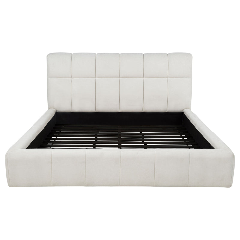Nollet 48-inch Upholstered Panel Platform Bed
