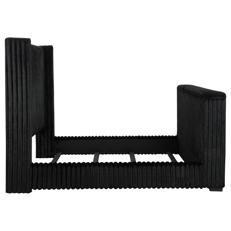 Centergrove Upholstered Wingback TV Bed