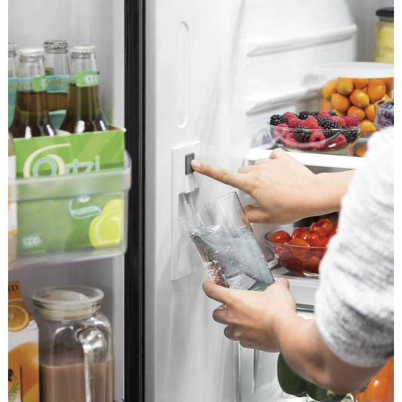 33-inch, 24.8 cu. ft. French 3-Door Refrigerator with Ice and Water (GNE25JGKWW)