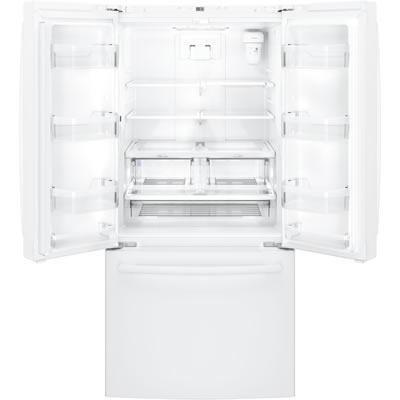 33-inch, 24.8 cu. ft. French 3-Door Refrigerator with Ice and Water (GNE25JGKWW)