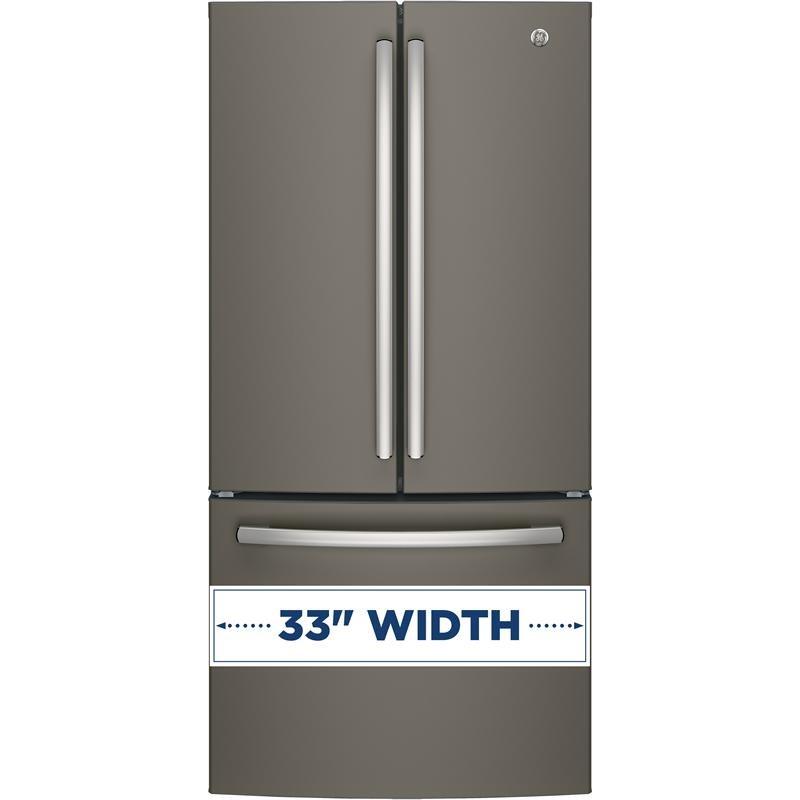 33-inch, 24.8 cu. ft. French 3-Door Refrigerator with Internal Water Dispenser (GNE25JMKES)
