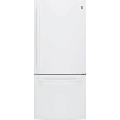 30-inch, 21 cu.ft. Freestanding Bottom Freezer Refrigerator with Interior Ice Maker (GDE21EYKFS)